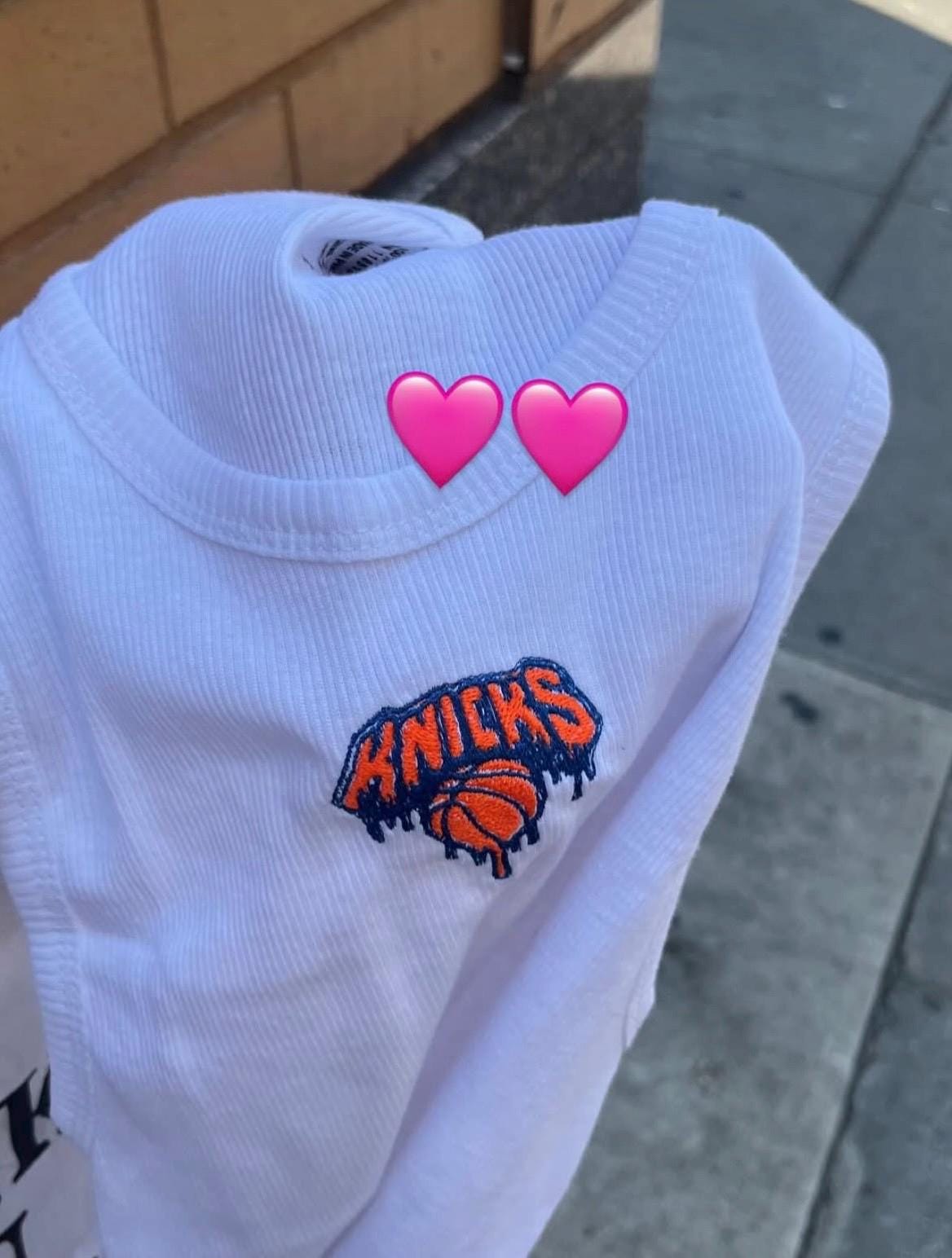 Knicks Dripping Basketball Tank