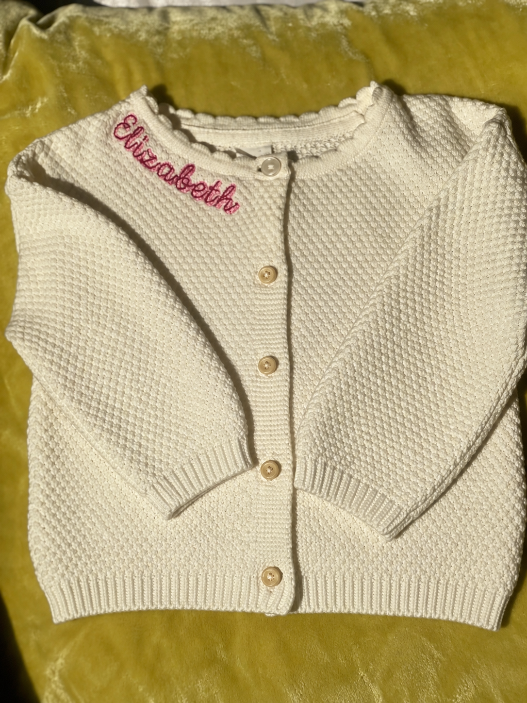 Toddler Textured Cotton-Knit Cardigan